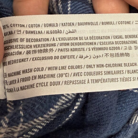 Men's ABERCROMBIE & FITCH Soft AF Flannel Plaid Button Down Shirt | Size M - Picture 7 of 7